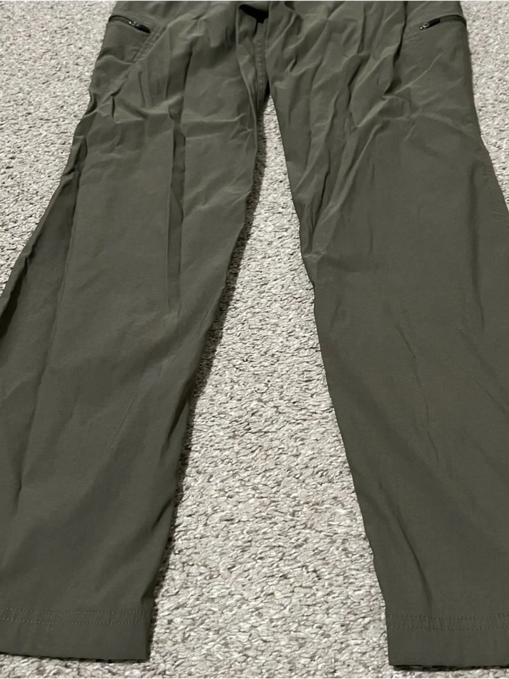 Eddie Bauer Women’s Nylon Blend Olive First Ascent Cargo Hiking Pants Sz 10 - Picture 3 of 13
